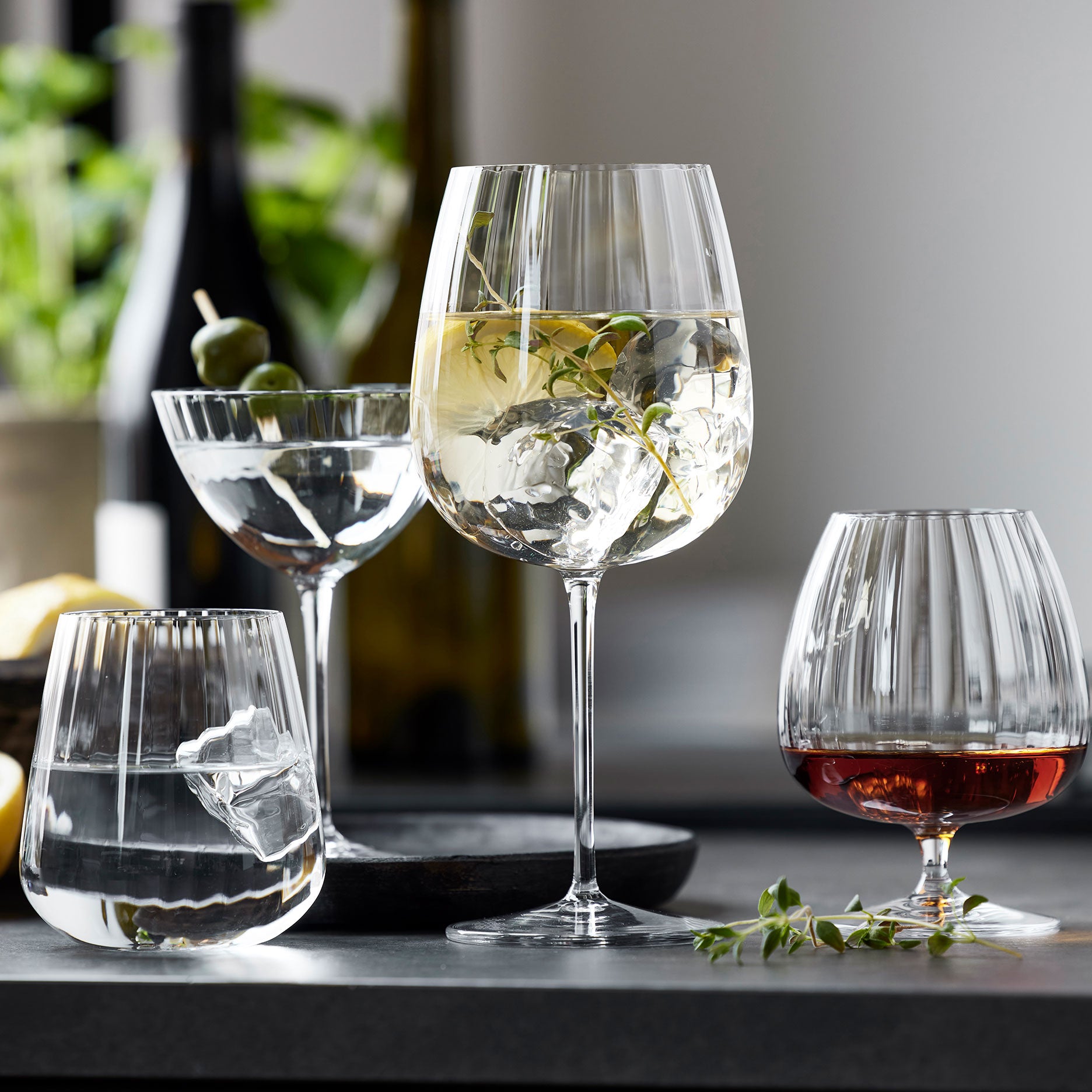 Optica vandglas 45 cl 4 stk.